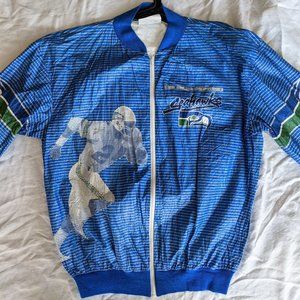 Vintage 1980s Seattle Seahawks Tyvek Jacket